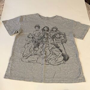 Disney Gray Princess Group Tee - XS